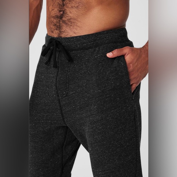 ALO Yoga Men’s Triumph Sweatpant - Grey Triblend Size Small - Picture 4 of 11